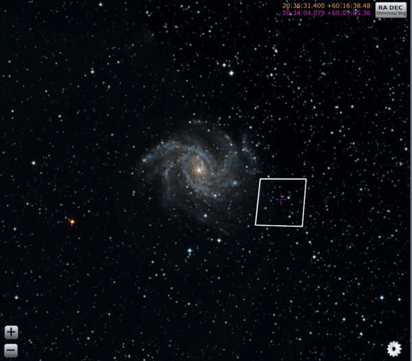 Footprint of HST Observations of NGC6946