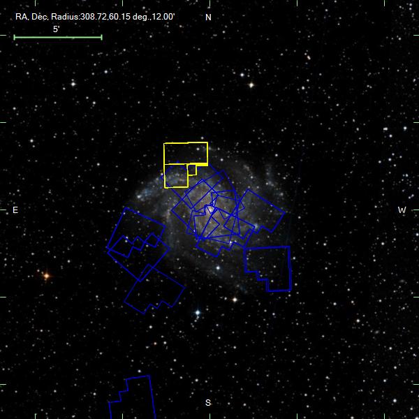 Footprint of HST Observations of NGC6946